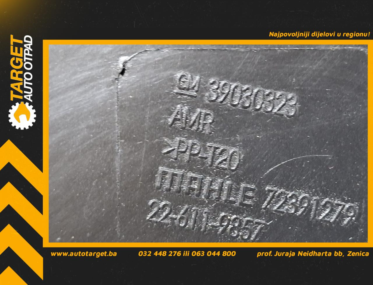 DIJELOVI KUCISTE FILTERA ZRAKA OPEL ASTRA K > 15-19 1.6 39030323
