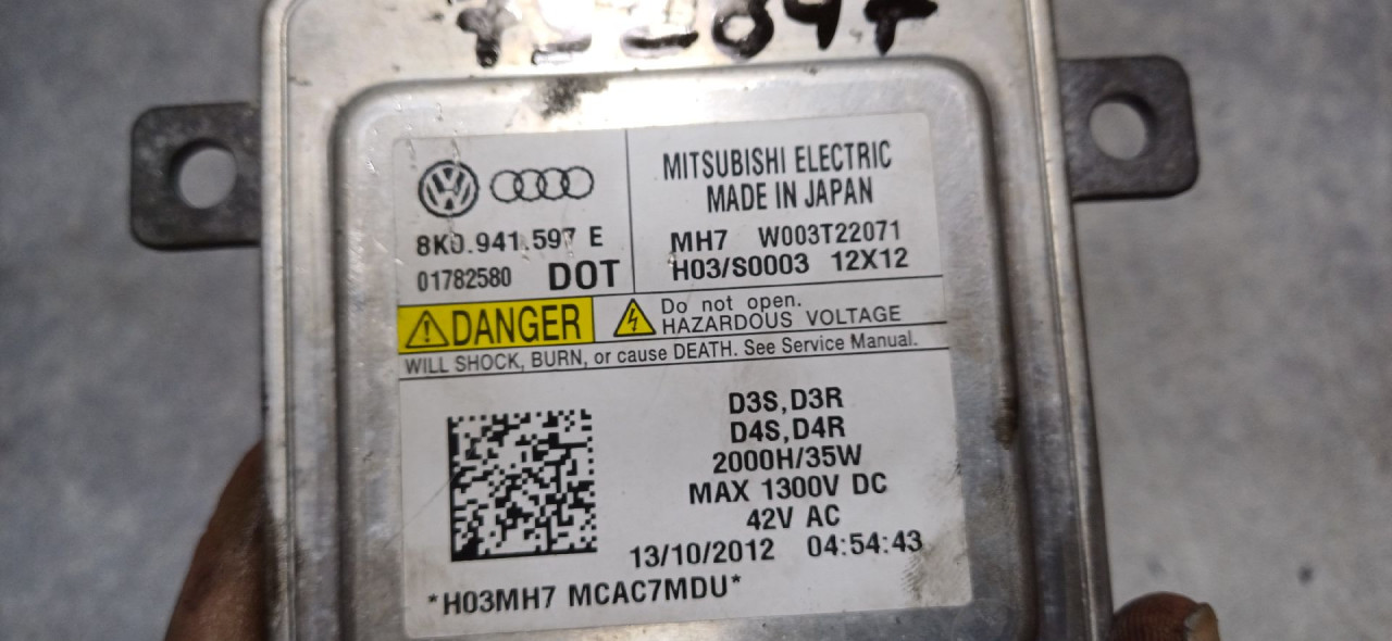 DIJELOVI BALAST FARA AUDI A4 (B8) > 12-15 8K0941597E