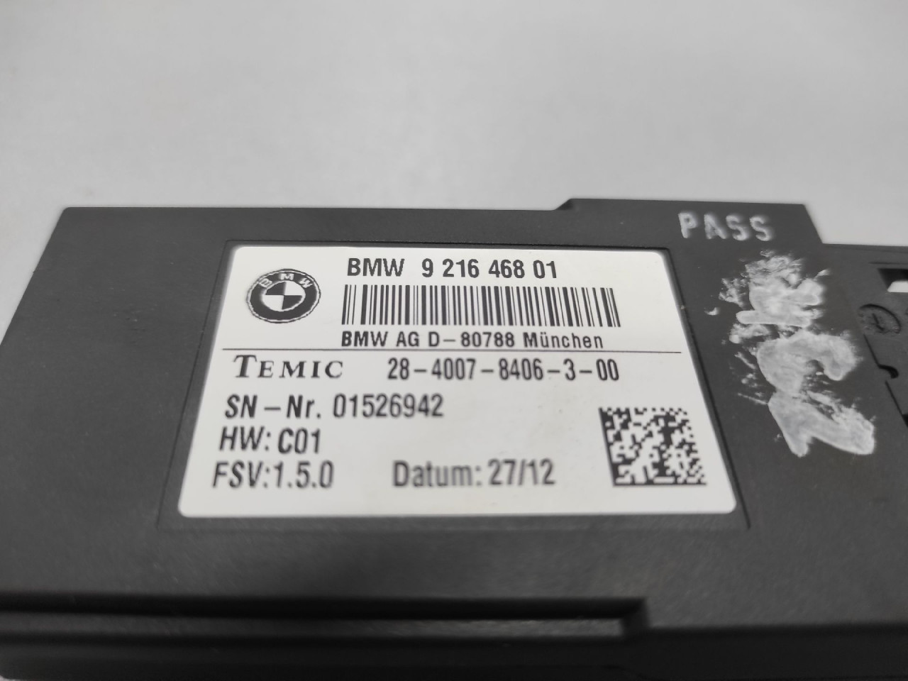 ELEKTRONIKA MODUL SJEDISTA BMW SERIJA 3 (F30/F31) > 11-