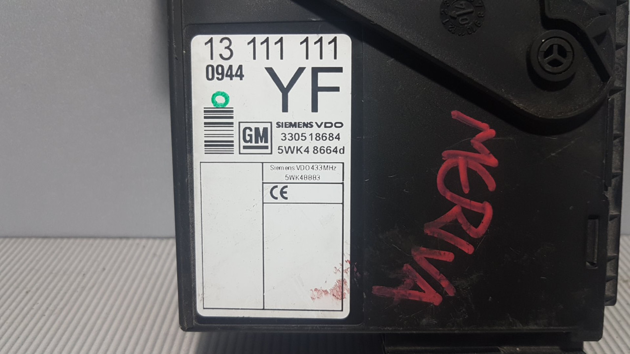 KOMFORT ELEKTRONIKA OPEL MERIVA > 03-06 330518684