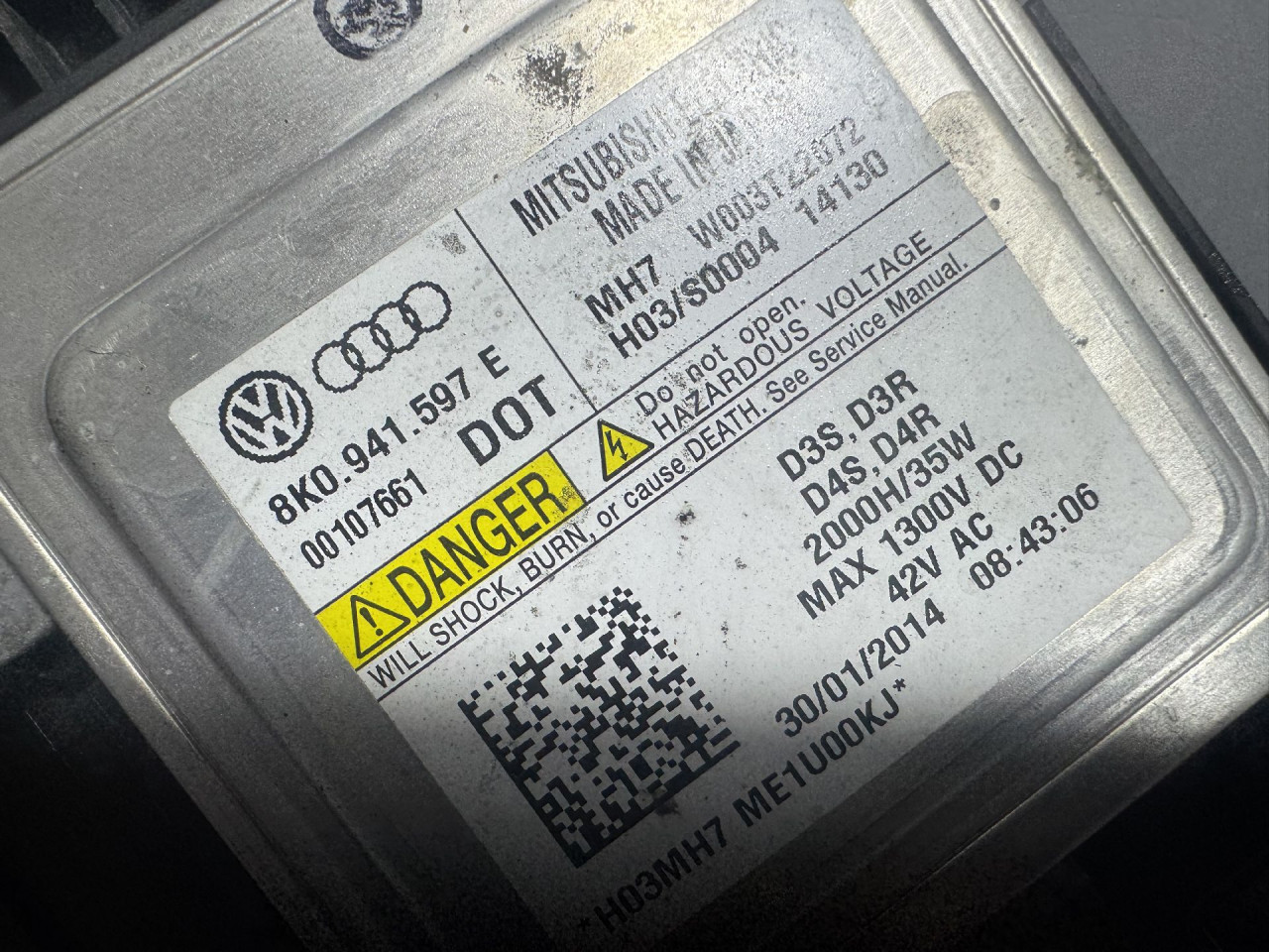 DIJELOVI BALAST FARA AUDI Q3 > 11-15 8K0941597E