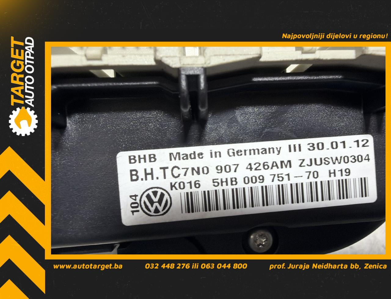 DIJELOVI PREKIDACI KLIME VW GOLF 6 > 08-12 1.6 7N0907426AM
