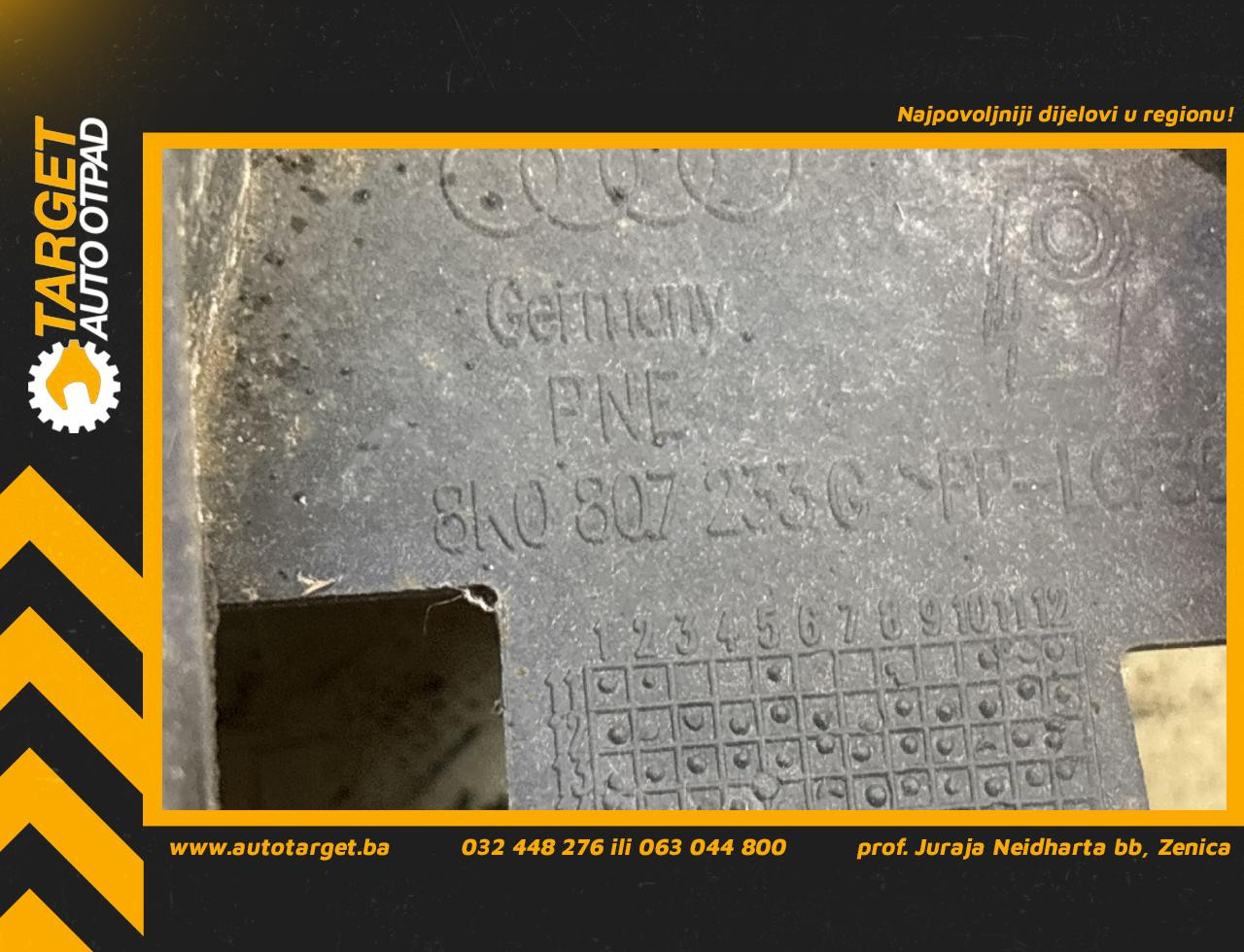DIJELOVI PLASTIKA BRANIKA AUDI A4 (B8) > 12-15 2.0 8K0807233G