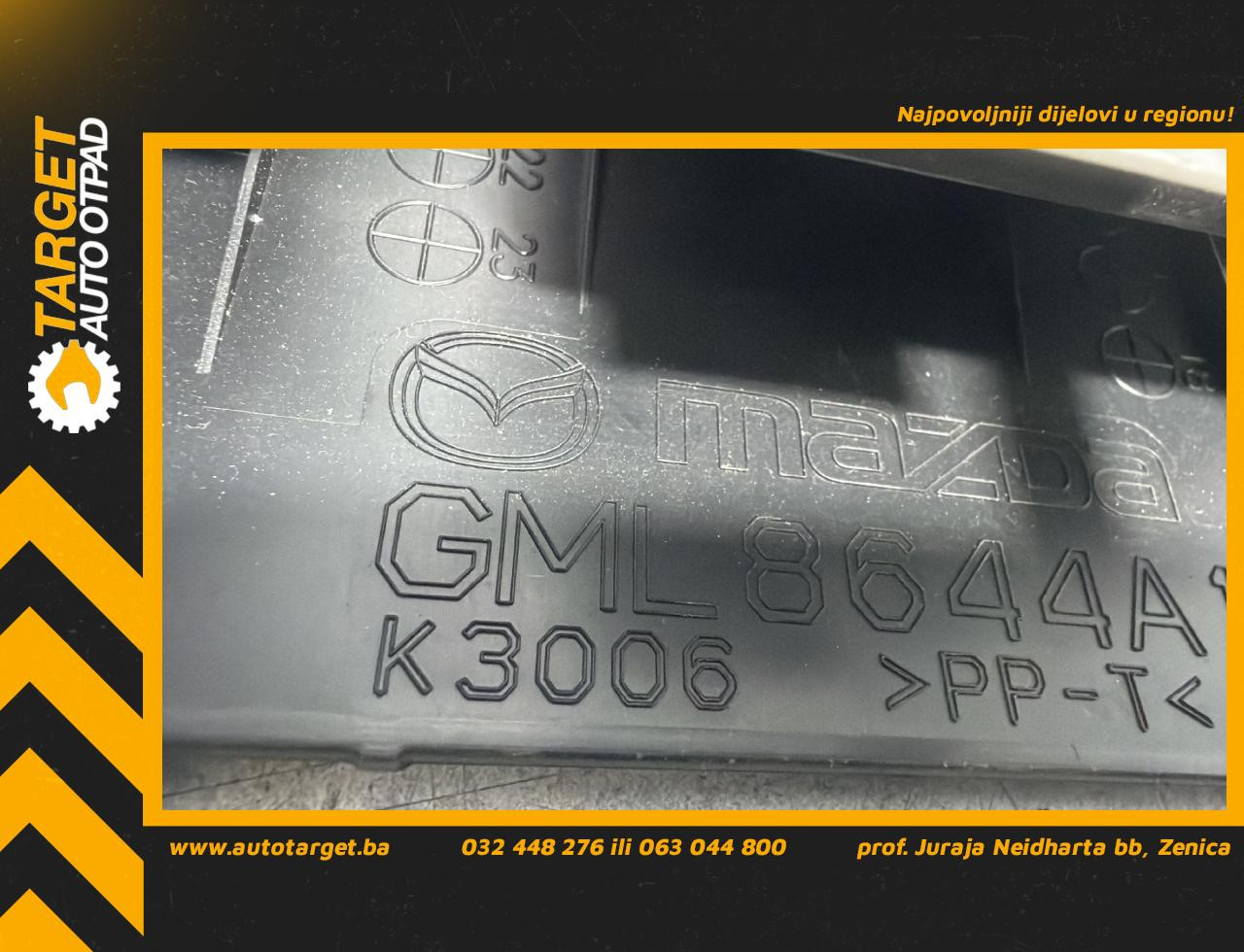 DIJELOVI PLASTIKA MAZDA 6 > 16-18 2.2 GML8644A1