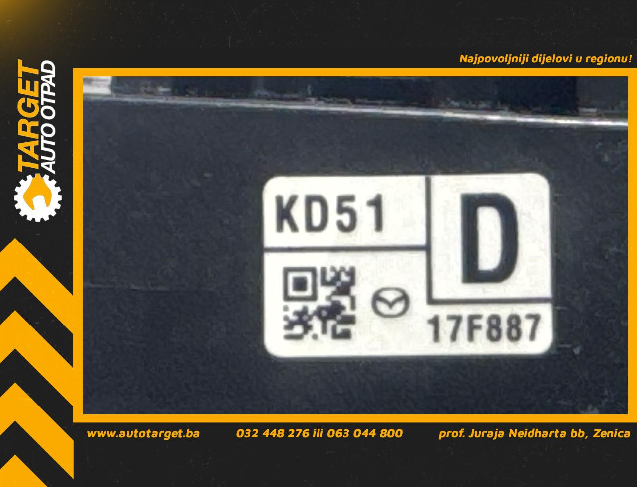 DIJELOVI RUCICA VOLANA MAZDA 3 > 13-16 2.2 KD5117F887