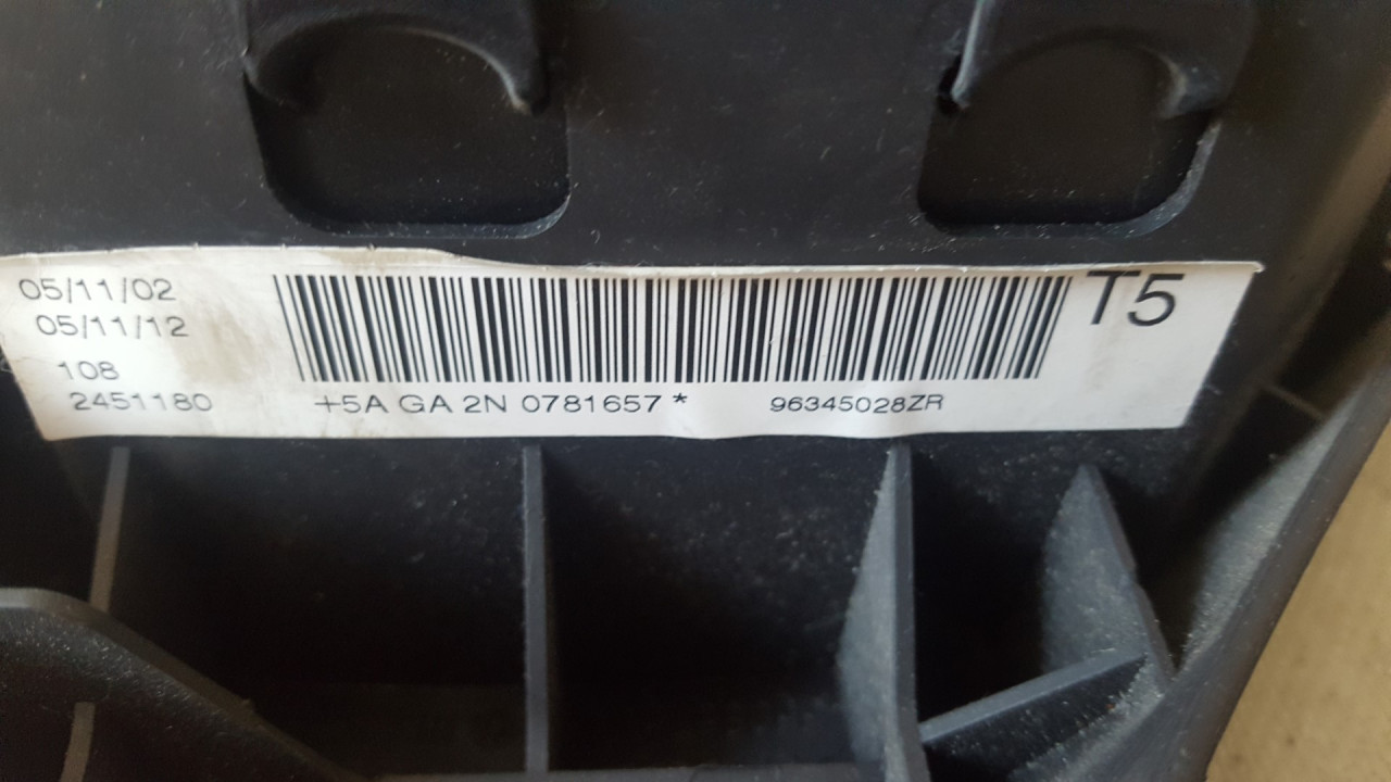 AIRBAG VOLANA PEUGEOT 307 > 01-05 96345028ZR