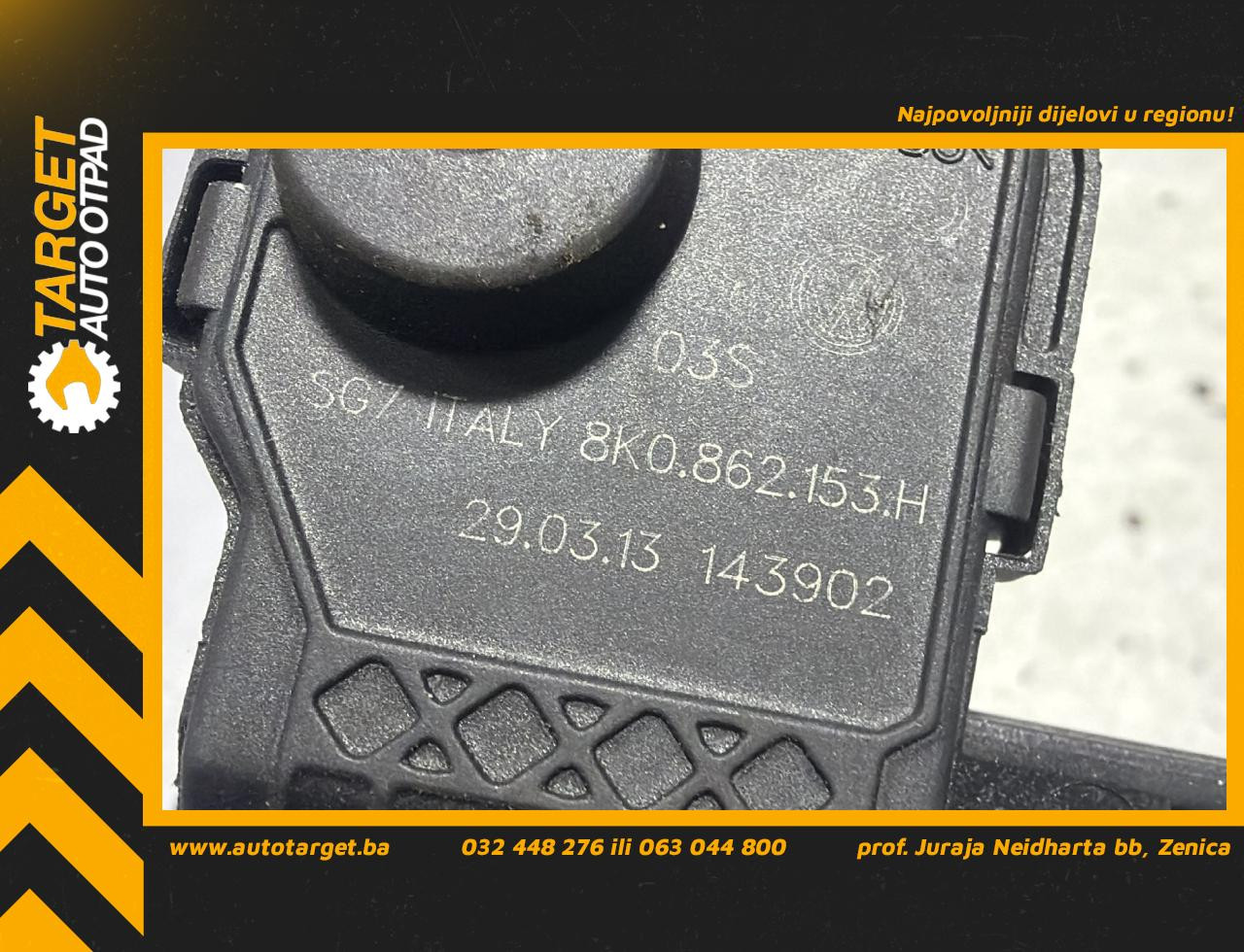 MOTORIC POKLOPCA REZERVOARA AUDI A4 (B8) > 12-15 8K0862153H