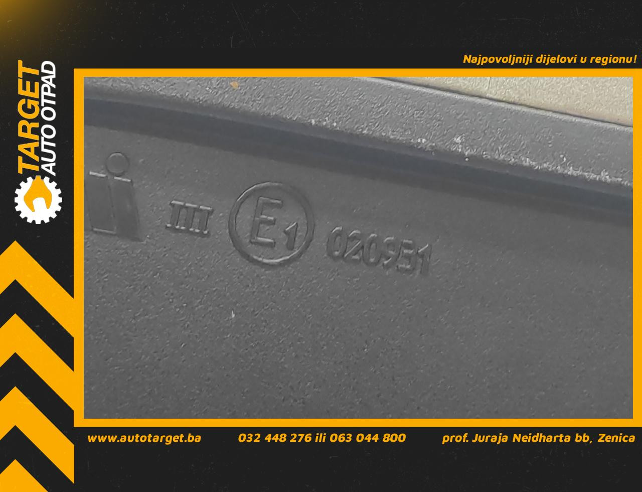 DIJELOVI RETROVIZOR AUDI A4 (B8) > 07-11 E1020931