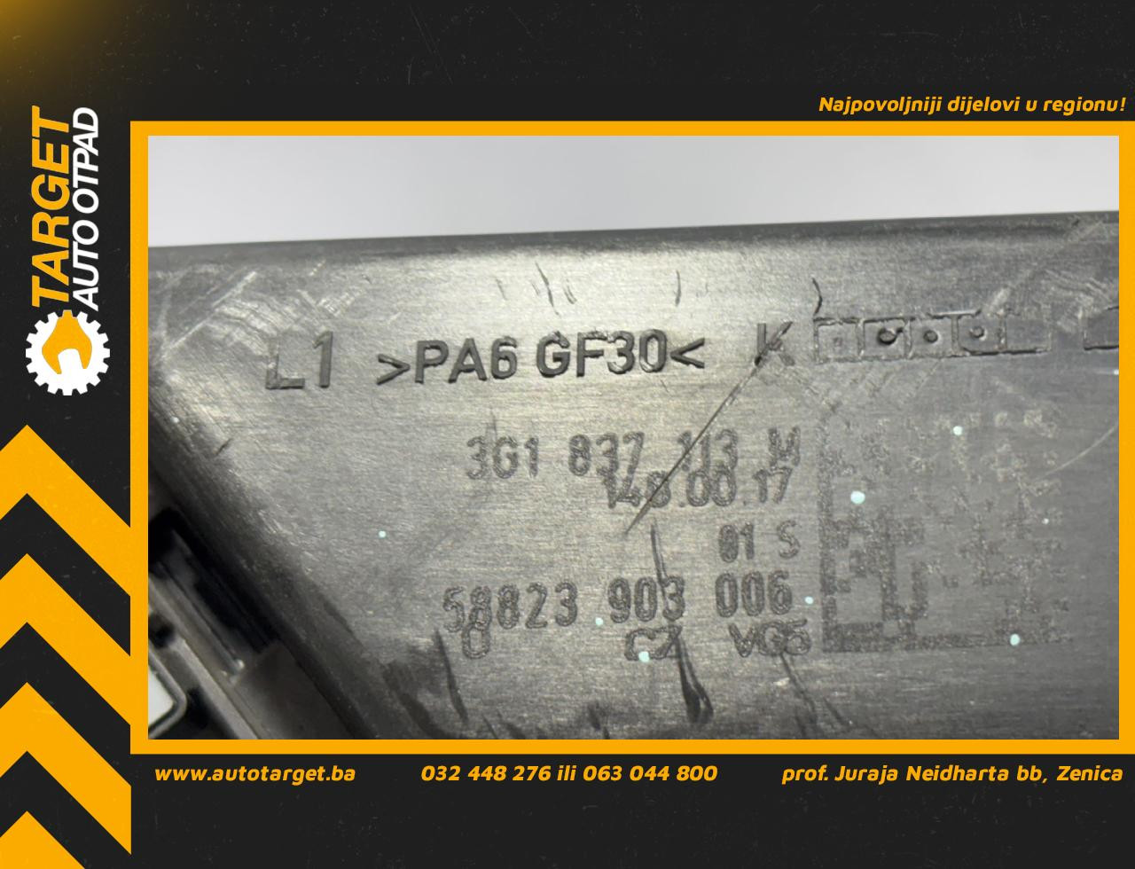 UNUTRASNJA RUCKA VRATA VW PASSAT B8 > 14-19 3G1837113M