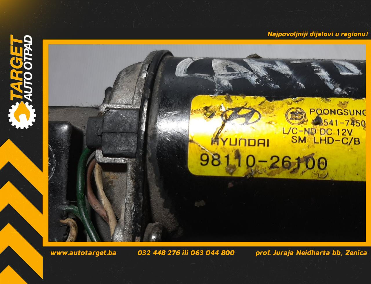 DIJELOVI POLUGA BRISACA HYUNDAI SANTA FE > 00-03 9811026100