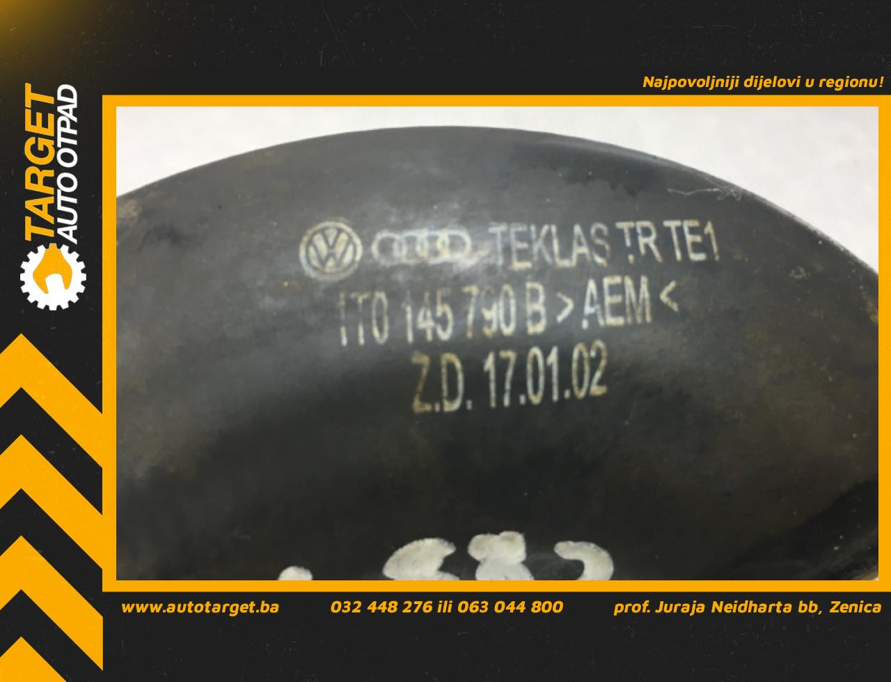 DIJELOVI CRIJEVO VW CADDY > 03-10 1.9 1T0145790B