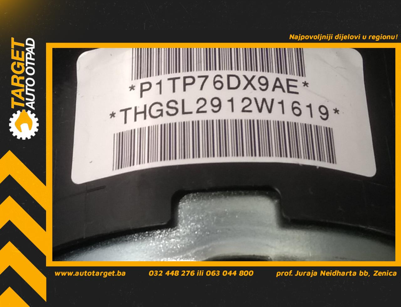 DIJELOVI AIRBAG VOLANA FIAT FREEMONT > 11-15 P1TP76DX9AE