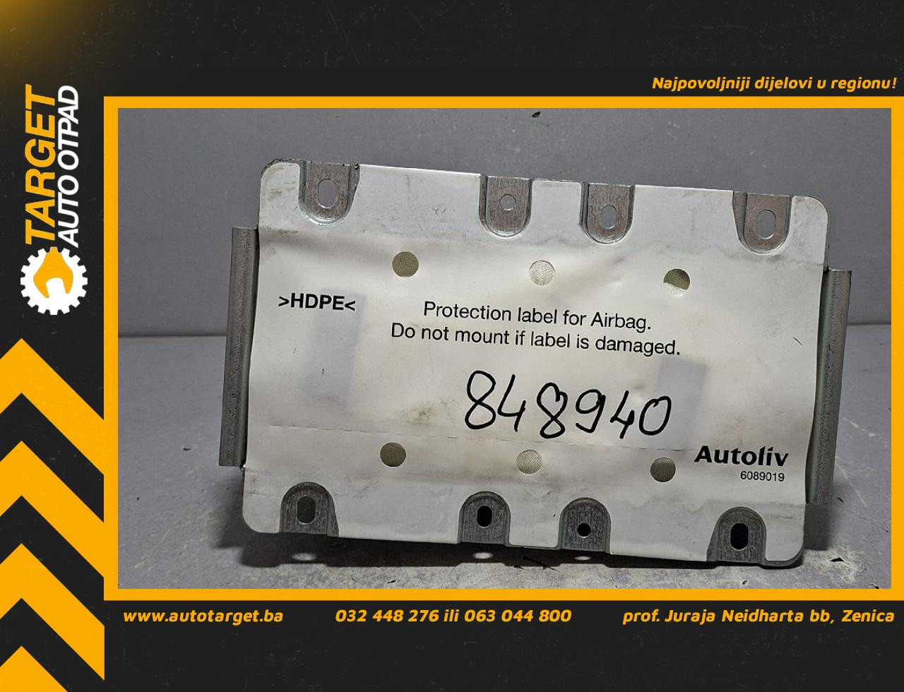DIJELOVI AIRBAG SUVOZACA VOLVO XC60 > 13-17 31332118