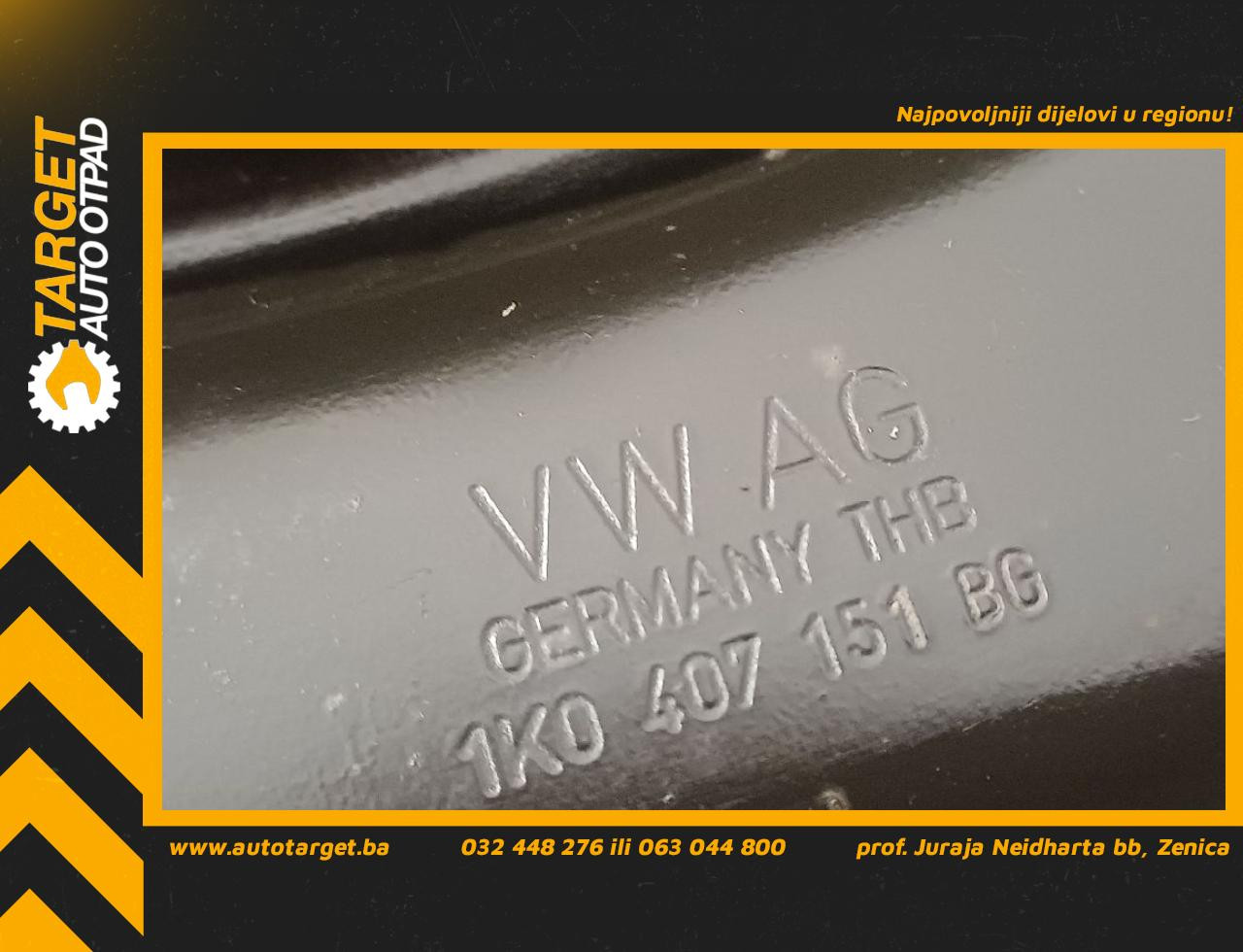 DIJELOVI LAFETA SKODA YETI > 13- 2.0 1K0407151BG