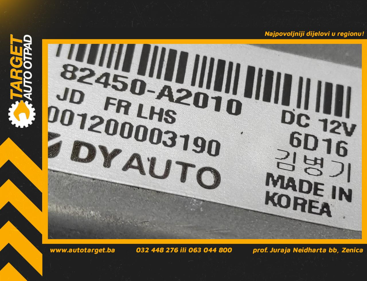 MOTORIC PODIZACA STAKLA KIA CEED > 12-17 82450-A2010