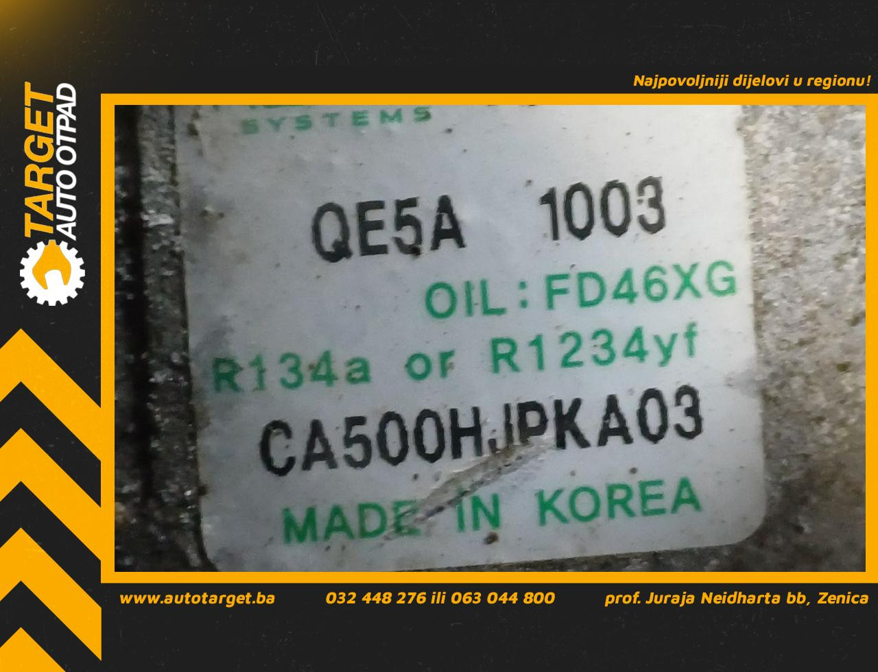 KOMPRESOR KLIME KIA PICANTO > 21> CA500HJPKA03
