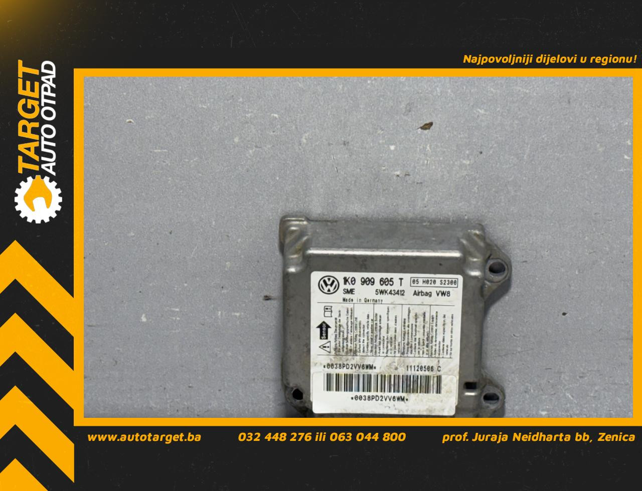 ELEKTRONIKA AIRBAGA SKODA OCTAVIA > 08-13 1K0909605T