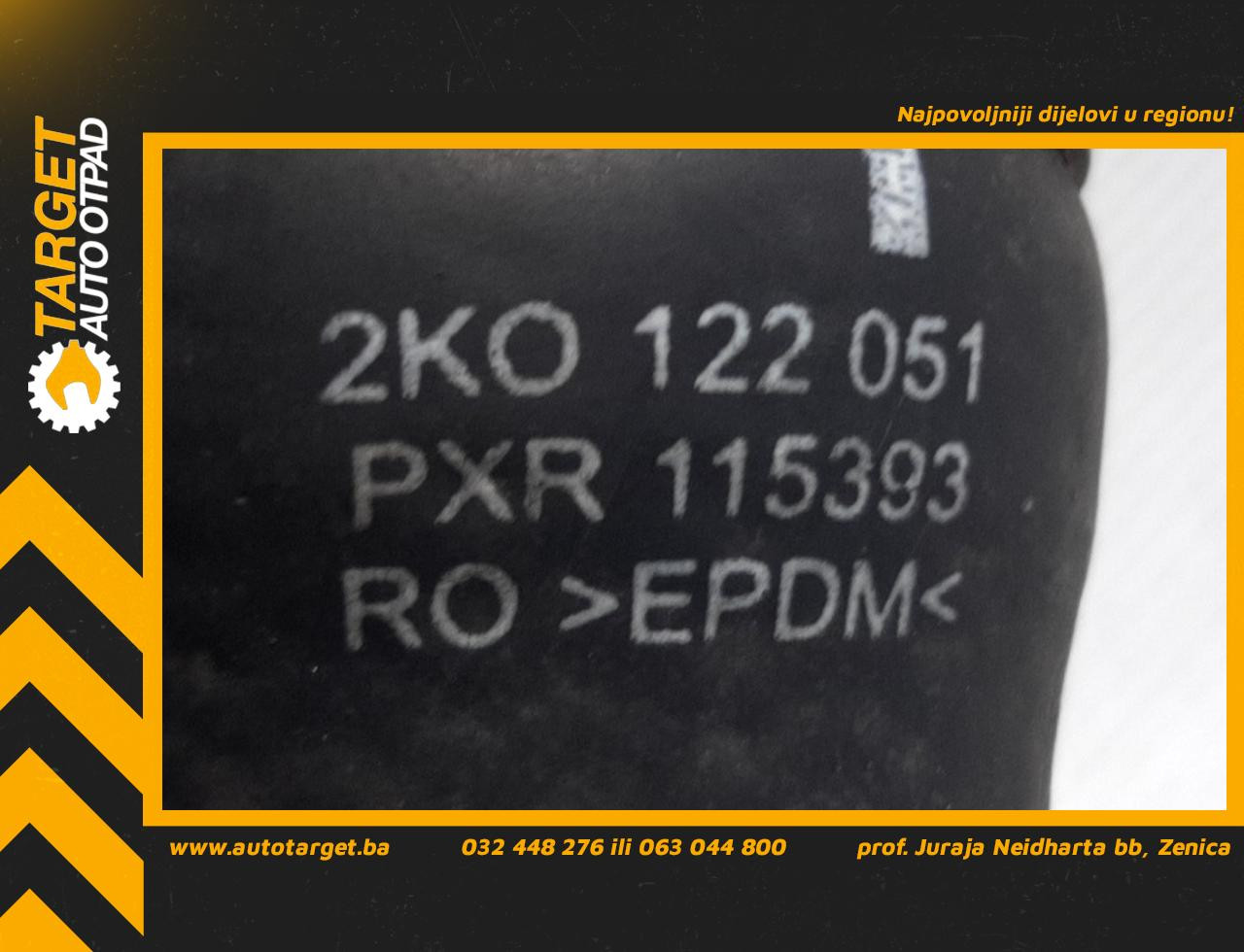 DIJELOVI CRIJEVO VW CADDY > 03-10 2K0122051