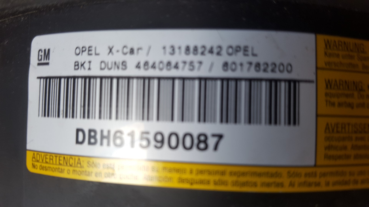 AIRBAG VOLANA OPEL CORSA C > 03-06 13188242