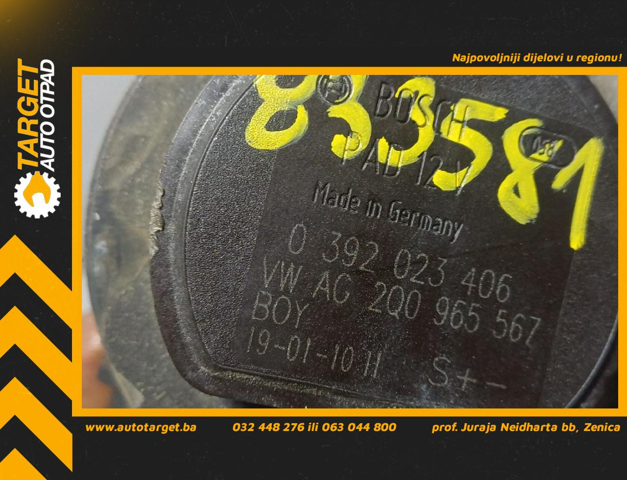 DIJELOVI POMOCNA PUMPA VODE VW T-CROSS > 18- 1.0 2Q0965567