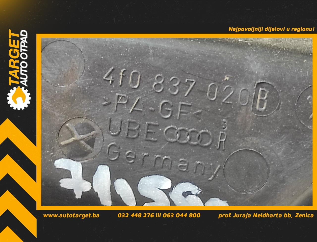 DIJELOVI UNUTRASNJA RUCKA VRATA AUDI A6 > 04-08 4F0837020B