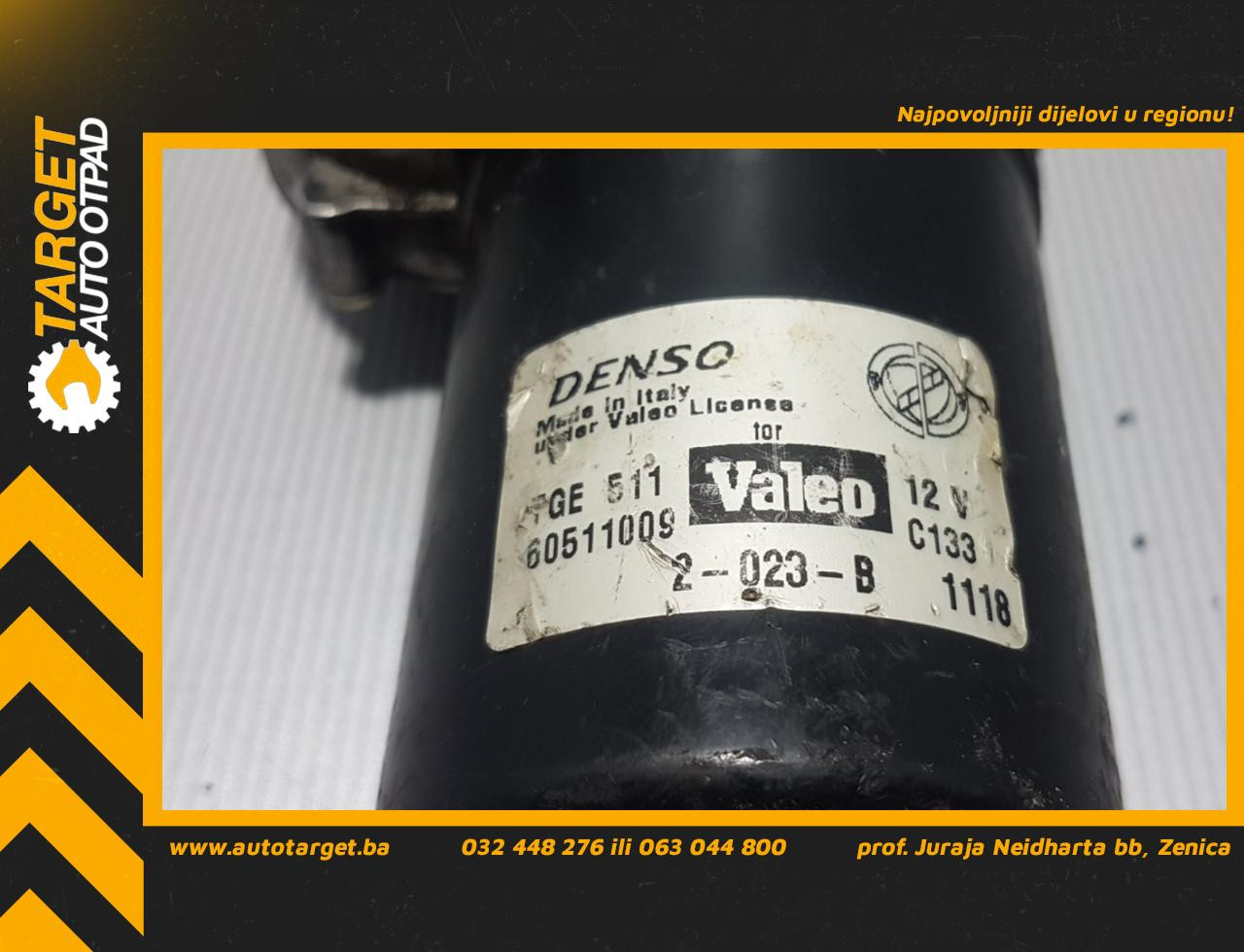 MOTORIC PREDNJEG BRISACA FIAT STILO > 01-10 60511009