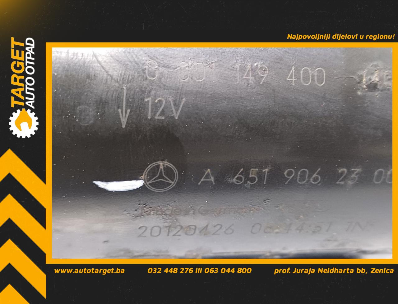 DIJELOVI ALNASER MERCEDES ML (W166) > 11-15 2.2 A6519062300