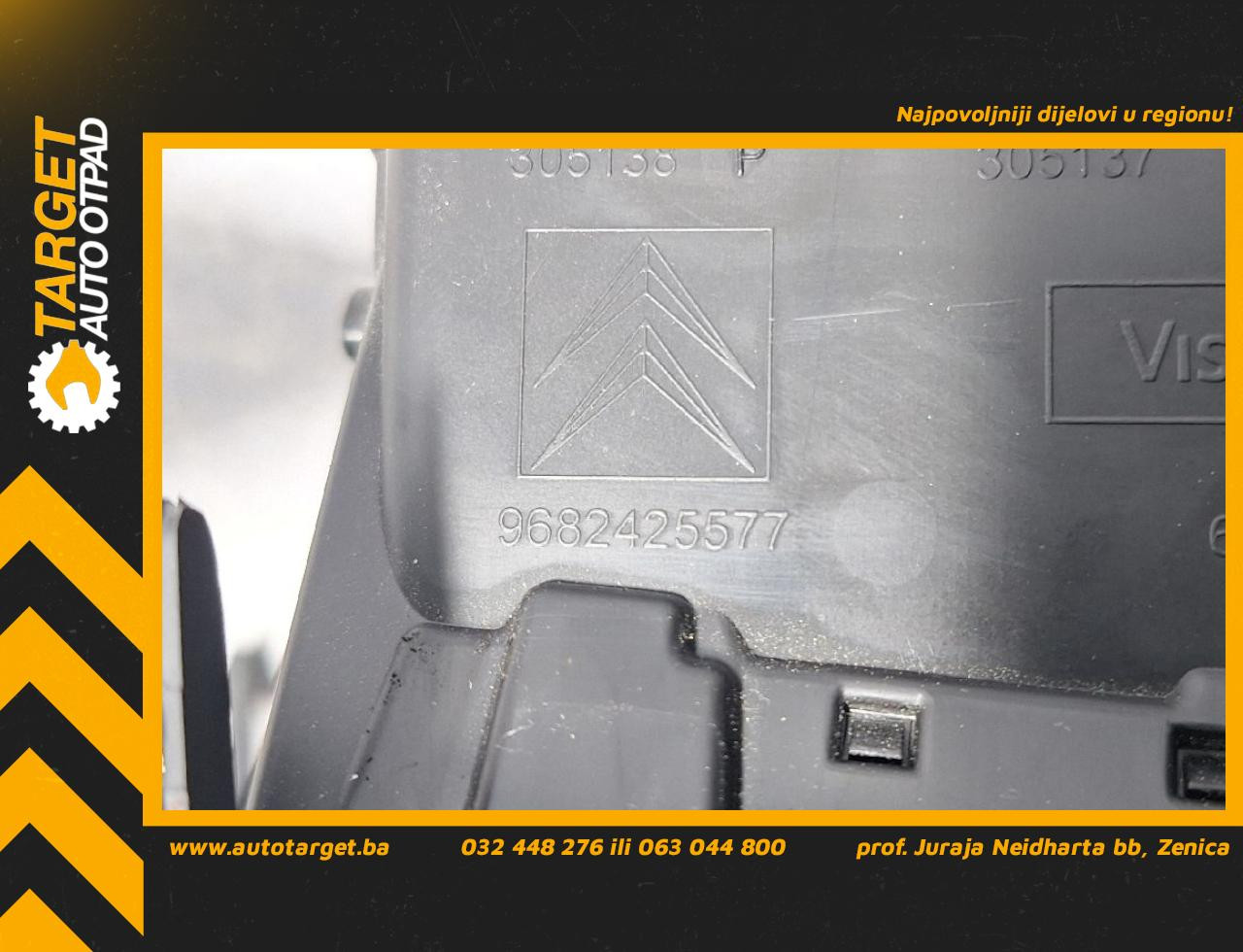 DIJELOVI RESETKA VENTILACIJE CITROEN C5 > 08-10 2.0 9682425577