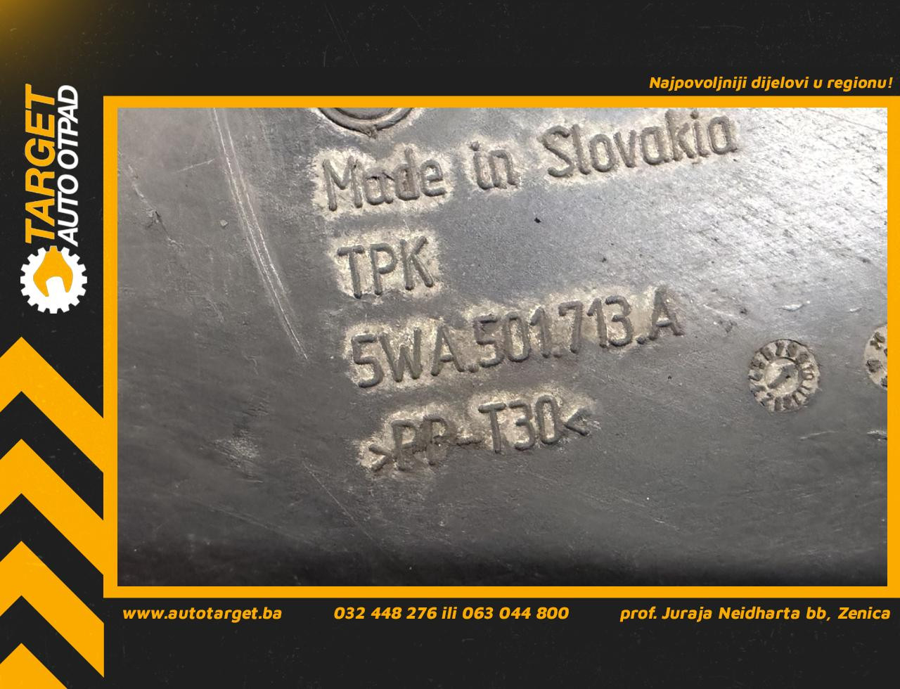 DIJELOVI PLASTIKA VW GOLF 8 > 19- 2.0 5WA501713A