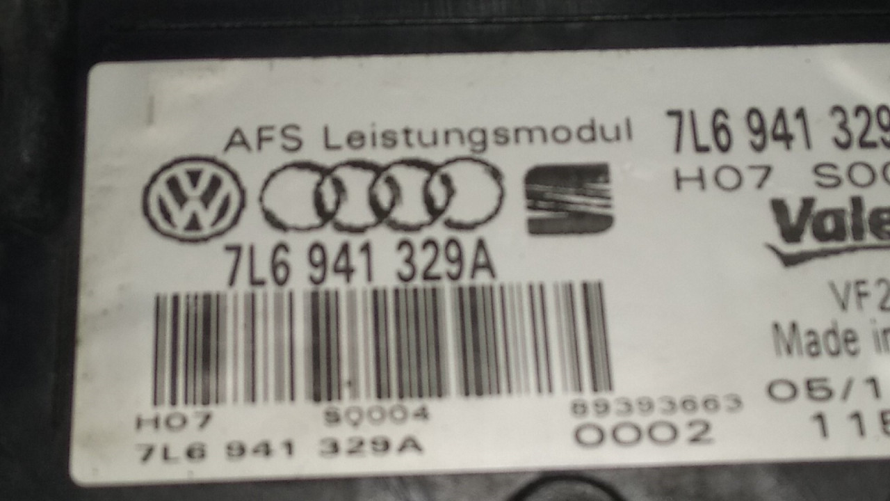 DIJELOVI BALAST FARA AUDI Q7 > 06-09 7L6941329A