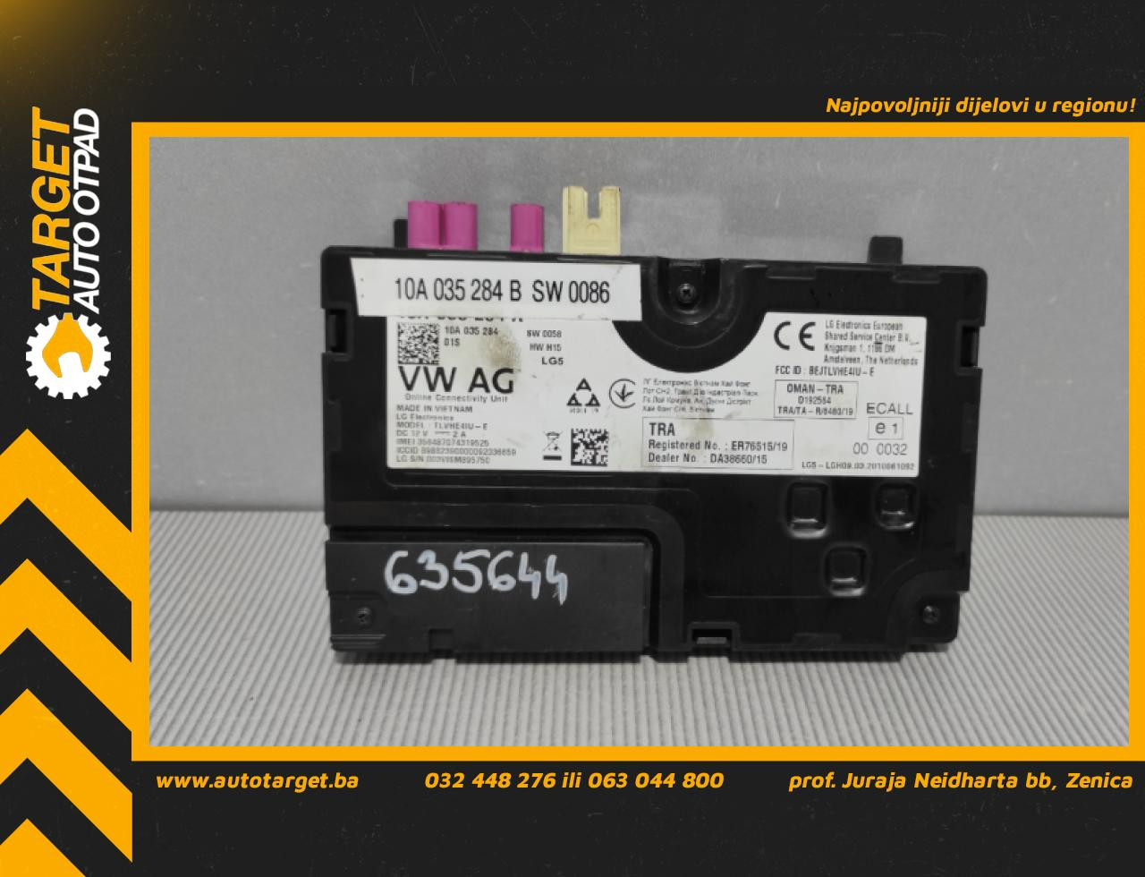 DIJELOVI ELEKTRONIKA MODUL VW ID.3 > 19- 10A035284B
