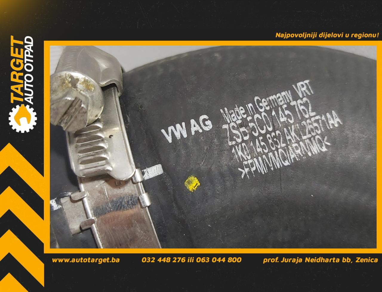 DIJELOVI CRIJEVO INTERKULERA VW PASSAT B7 > 10-14 5C0145762