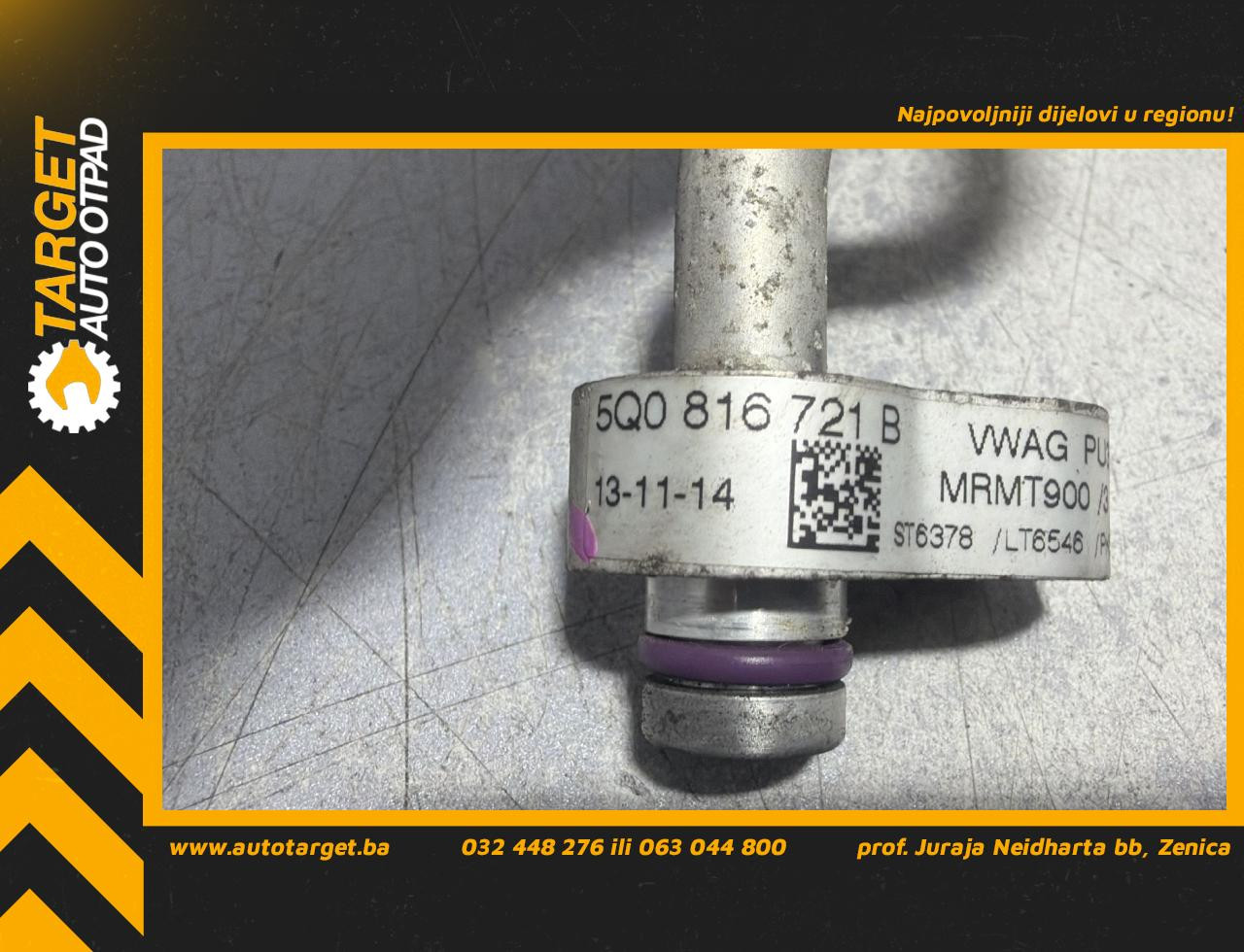 DIJELOVI CRIJEVO KLIME AUDI A3 (8V1/8VA) > 12-16 2.0 5Q0816721B