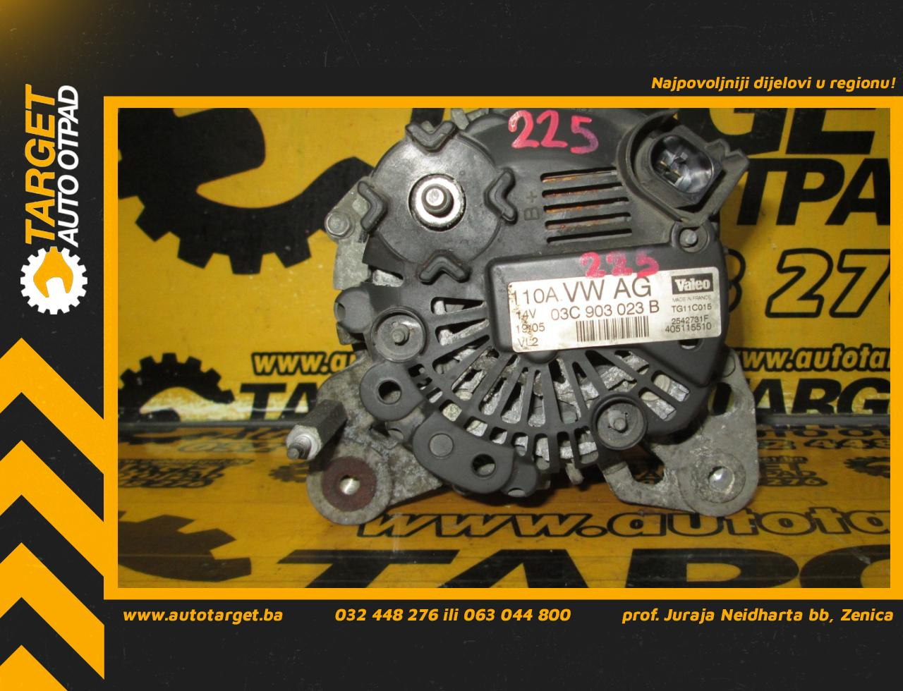 DIJELOVI ALTERNATOR VW GOLF 5 > 03-08 03C903023B