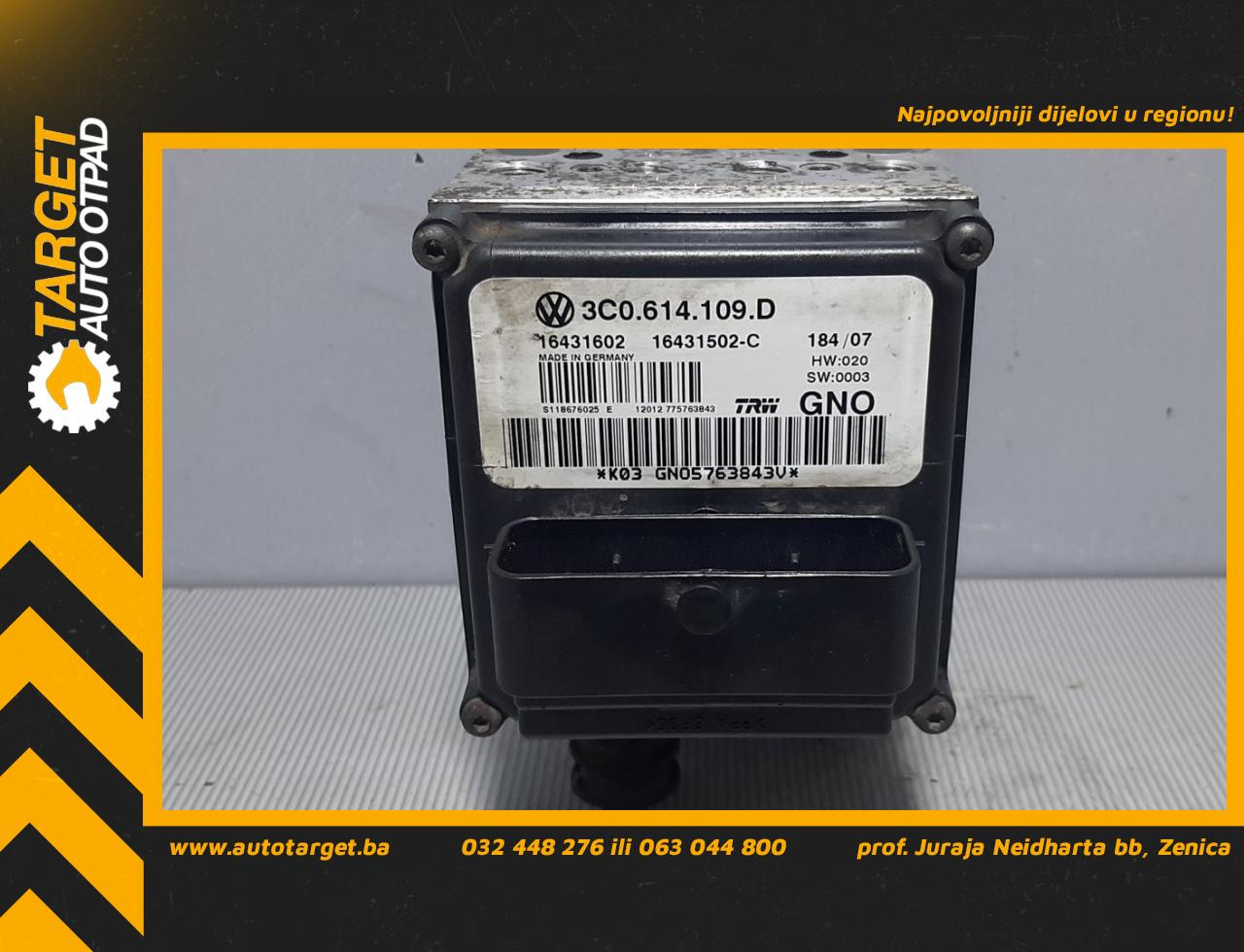 ABS ELEKTRONIKA VW PASSAT B6 > 05-10 3C0614109D