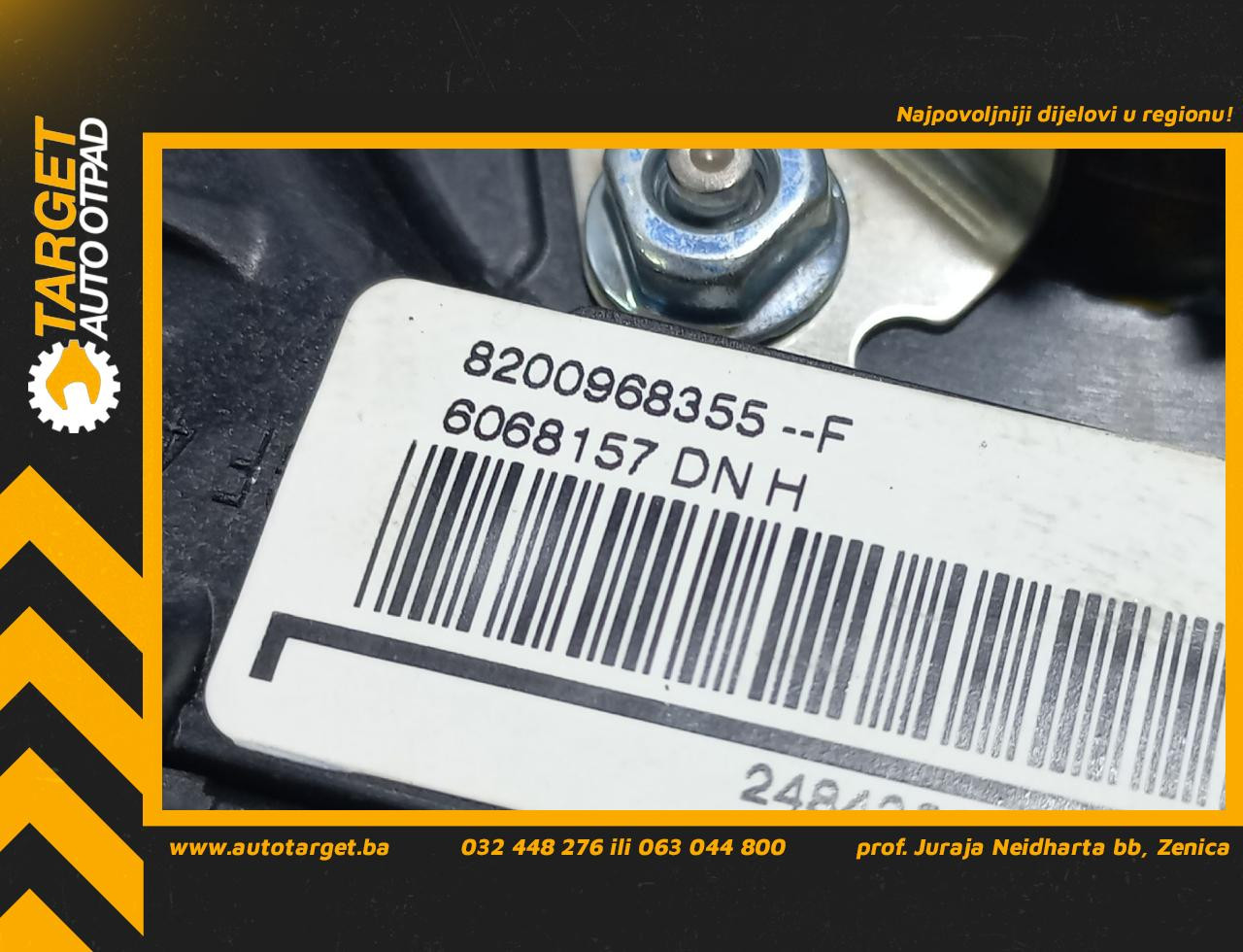 DIJELOVI AIRBAG VOLANA NISSAN PRIMASTAR > 07-15 2.0 8200968355