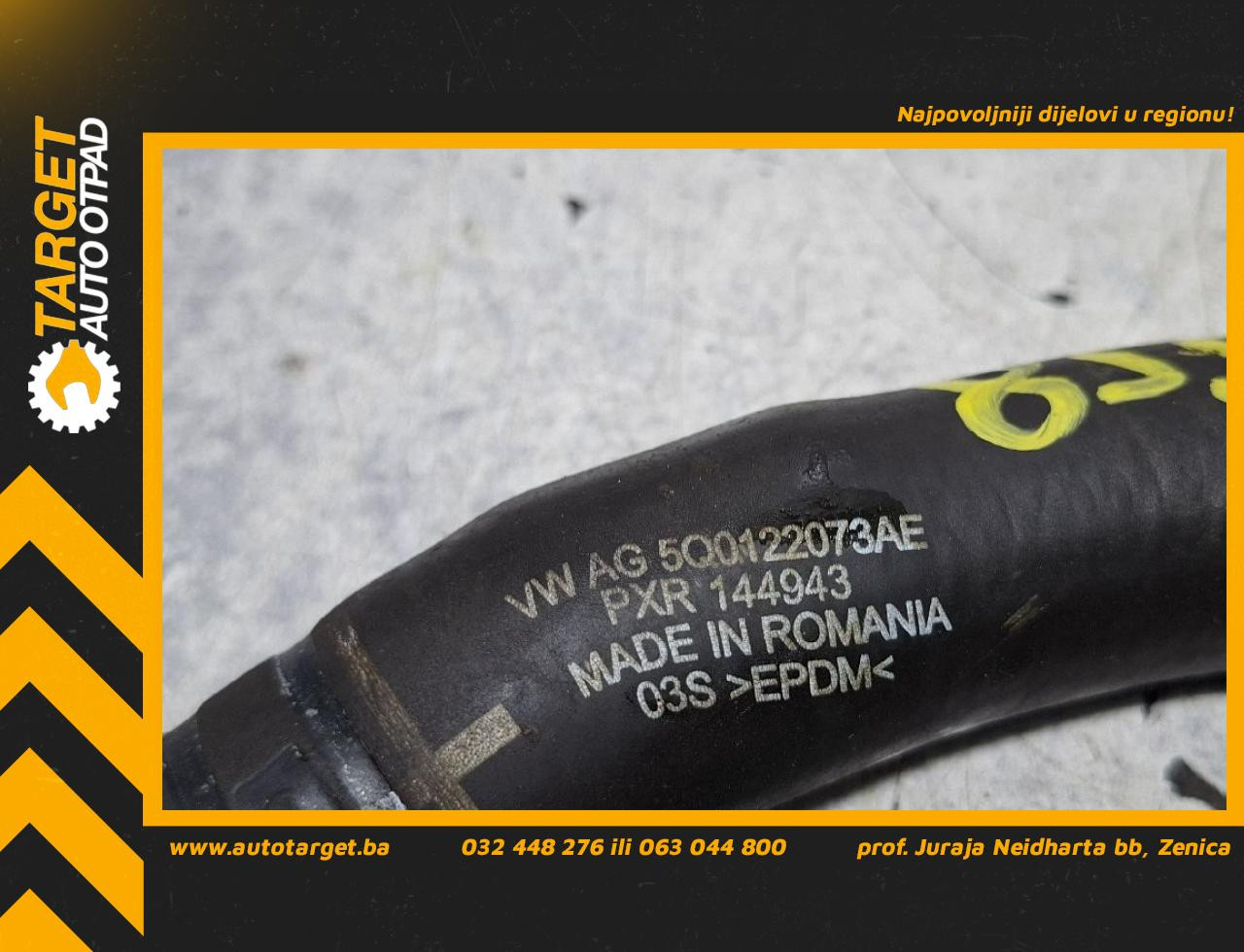 DIJELOVI CRIJEVO AUDI A3 (8VF/8VK) > 16-20 1.6 5Q0122073AE