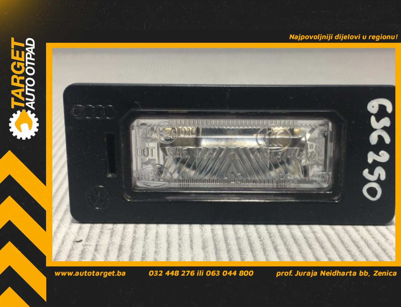 DIJELOVI RASVJETA TABLICA AUDI TT (8J) > 06-10 8T0943021