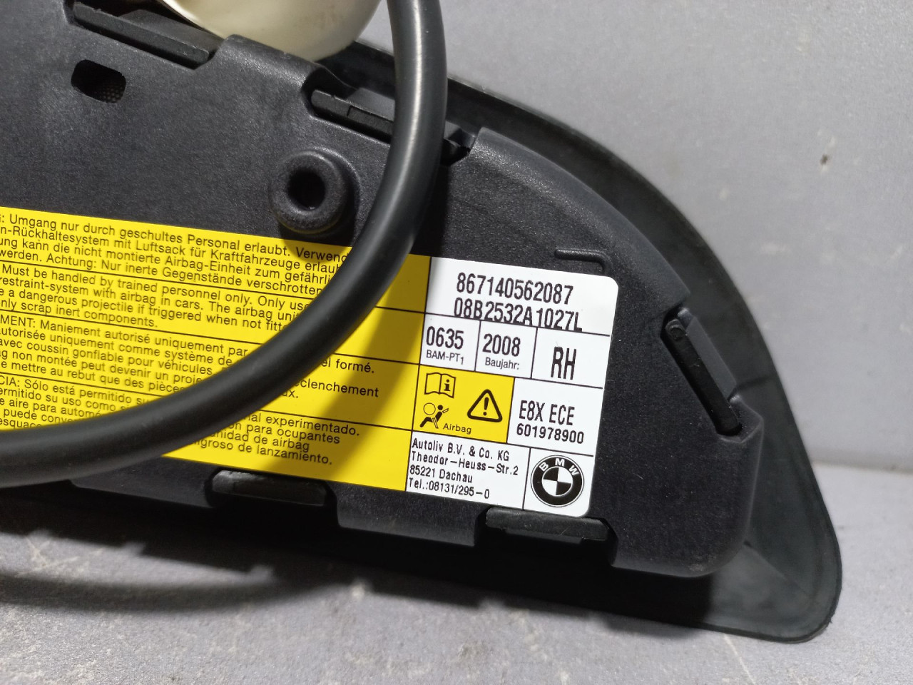 AIRBAG SJEDISTA BMW SERIJA 1 (E87/E81) > 07-11 60197890