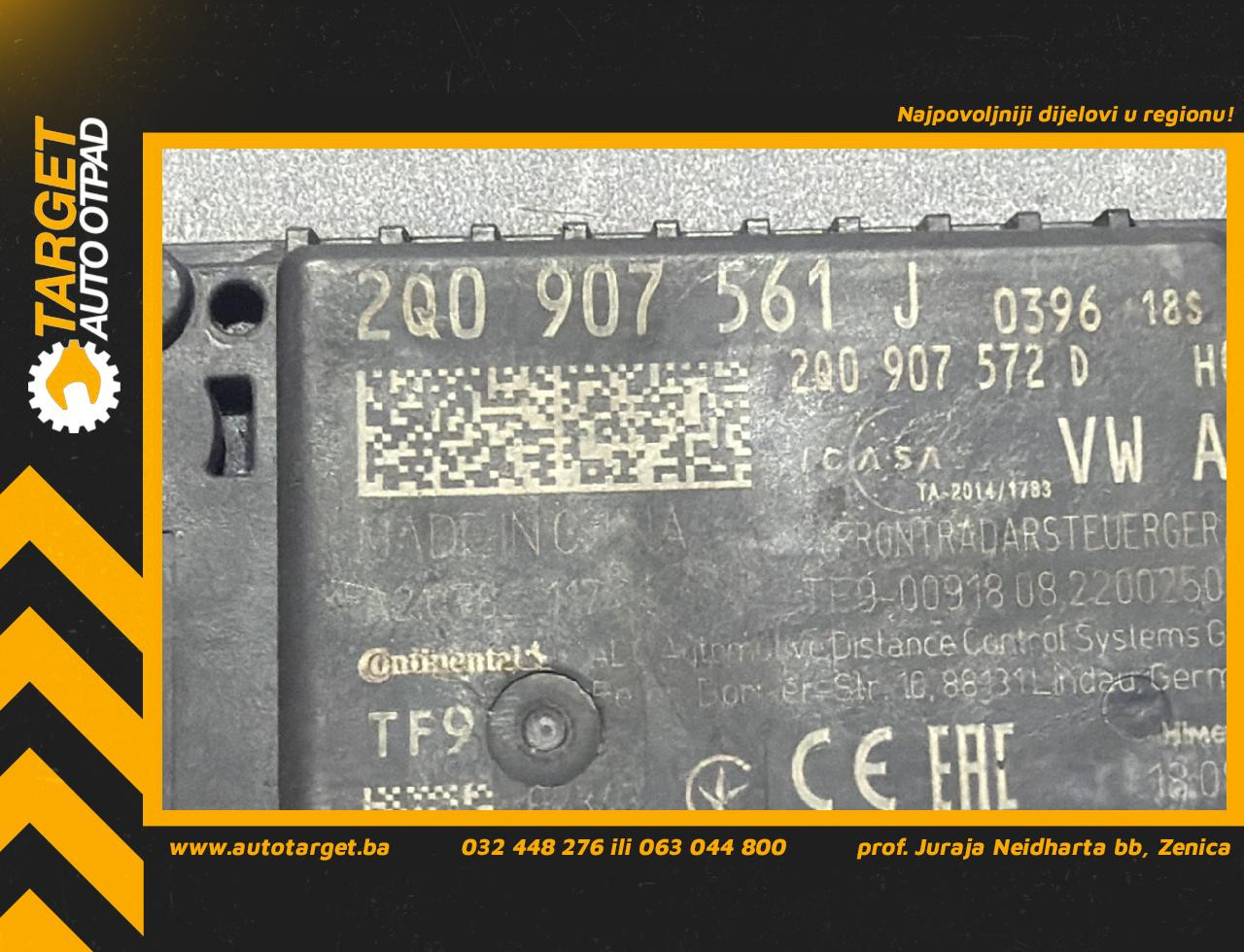DIJELOVI RADAR SENZOR AUDI Q3 > 18- 2.0 2Q0907561J