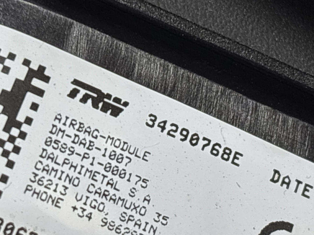 AIRBAG VOLANA RENAULT MASTER > 14- 34290768E