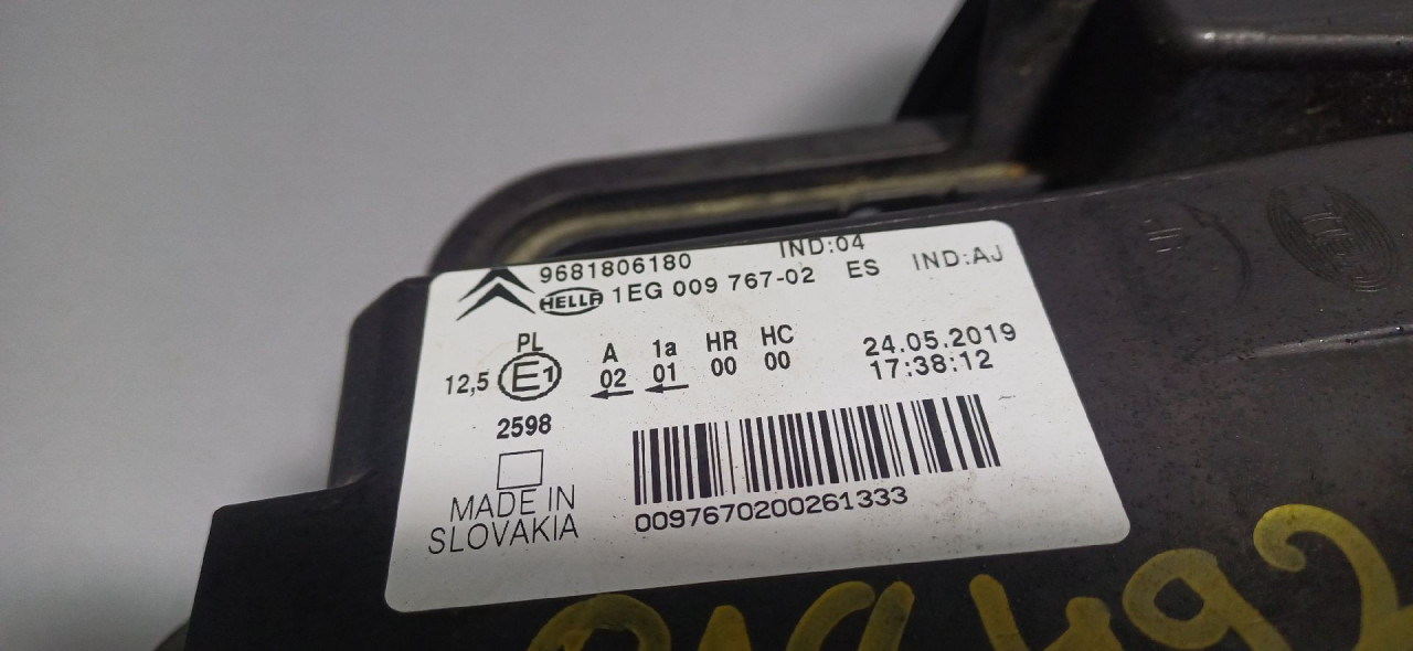 DIJELOVI FAR CITROEN C3 PICASSO > 09-11 9681806180