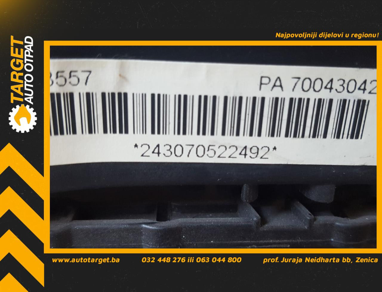 DIJELOVI AIRBAG VOLANA FIAT PANDA > 03-11 735388305