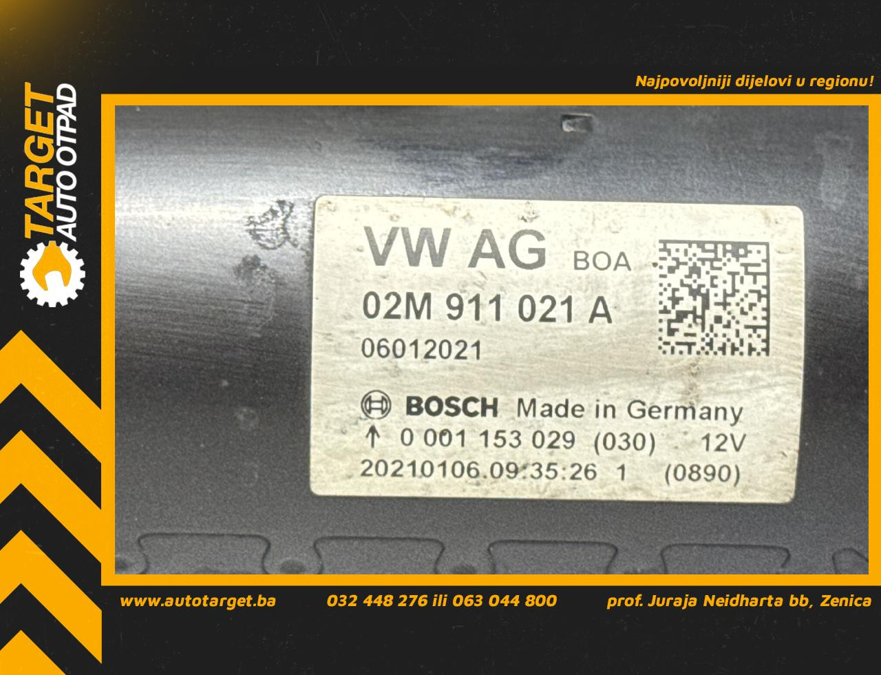 DIJELOVI ALNASER VW CRAFTER > 17- 2.0 02M911021A