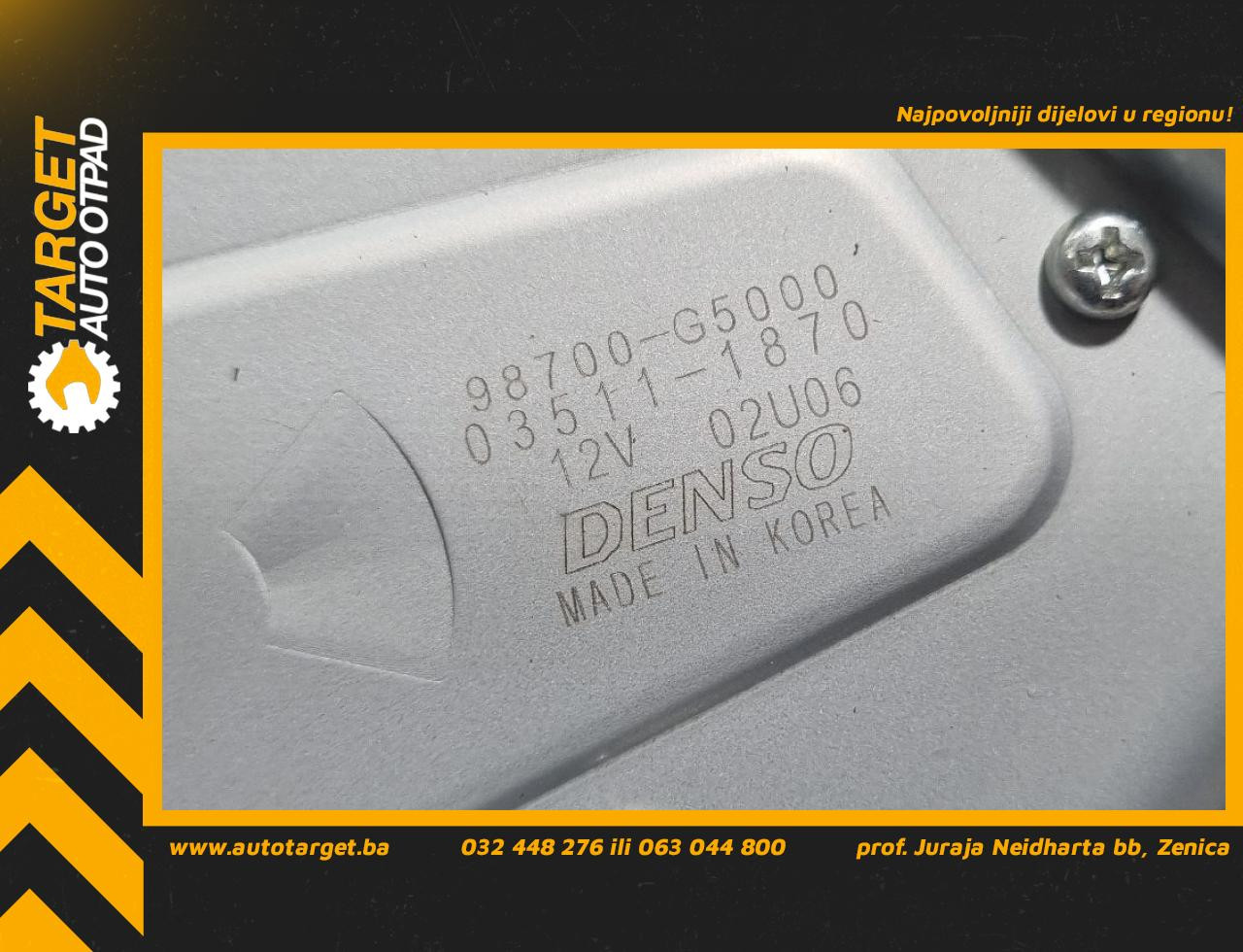 DIJELOVI MOTORIC BRISACA GEPEKA KIA NIRO > 16-19 98700G5000