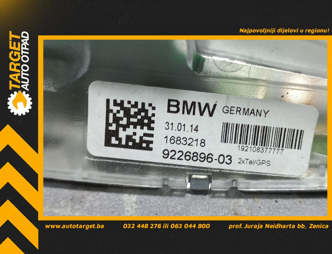 DIJELOVI ANTENA BMW X4 (F26) > 13-18 3.0 9226896