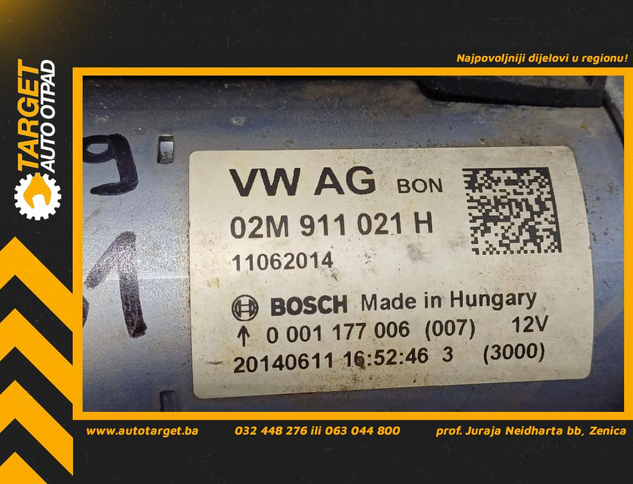 DIJELOVI ALNASER SEAT MII > 12-19 1.0 02M911021H