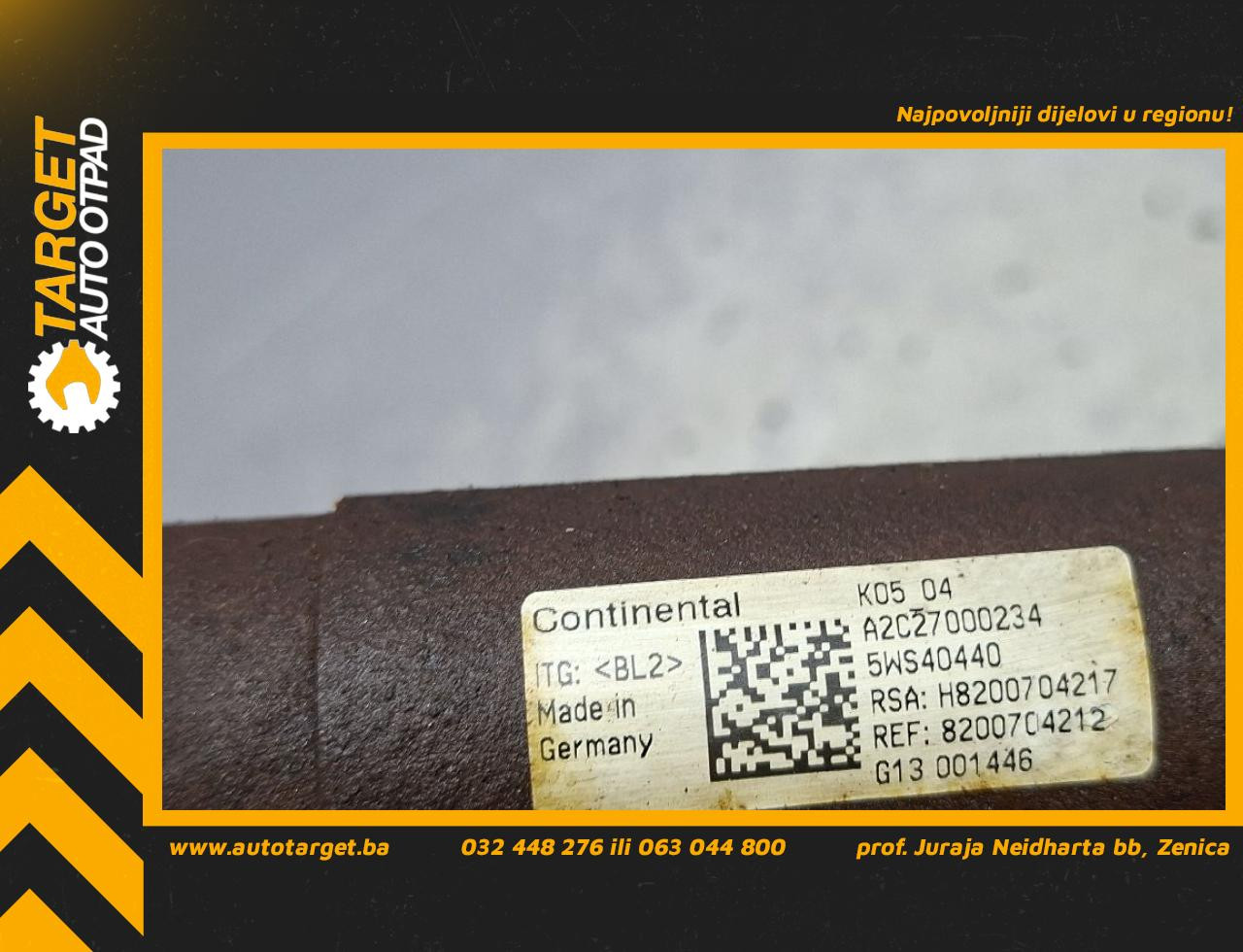 DIJELOVI RAMPA DACIA DUSTER > 13-17 1.5 8200704212