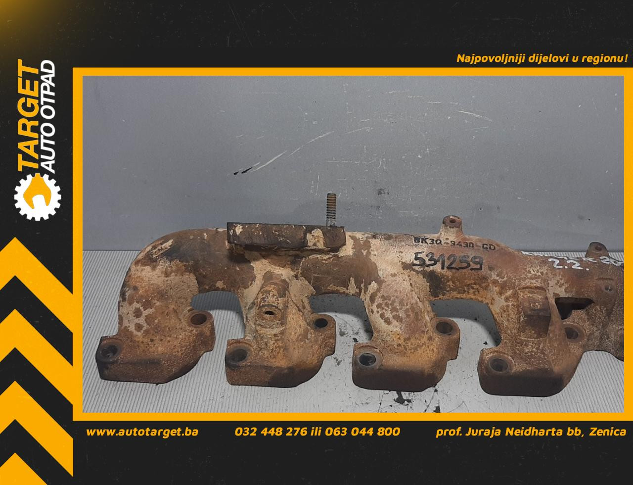 DIJELOVI IZDUVNA GRANA FORD RANGER > 11-15 2.2 BK3Q9430