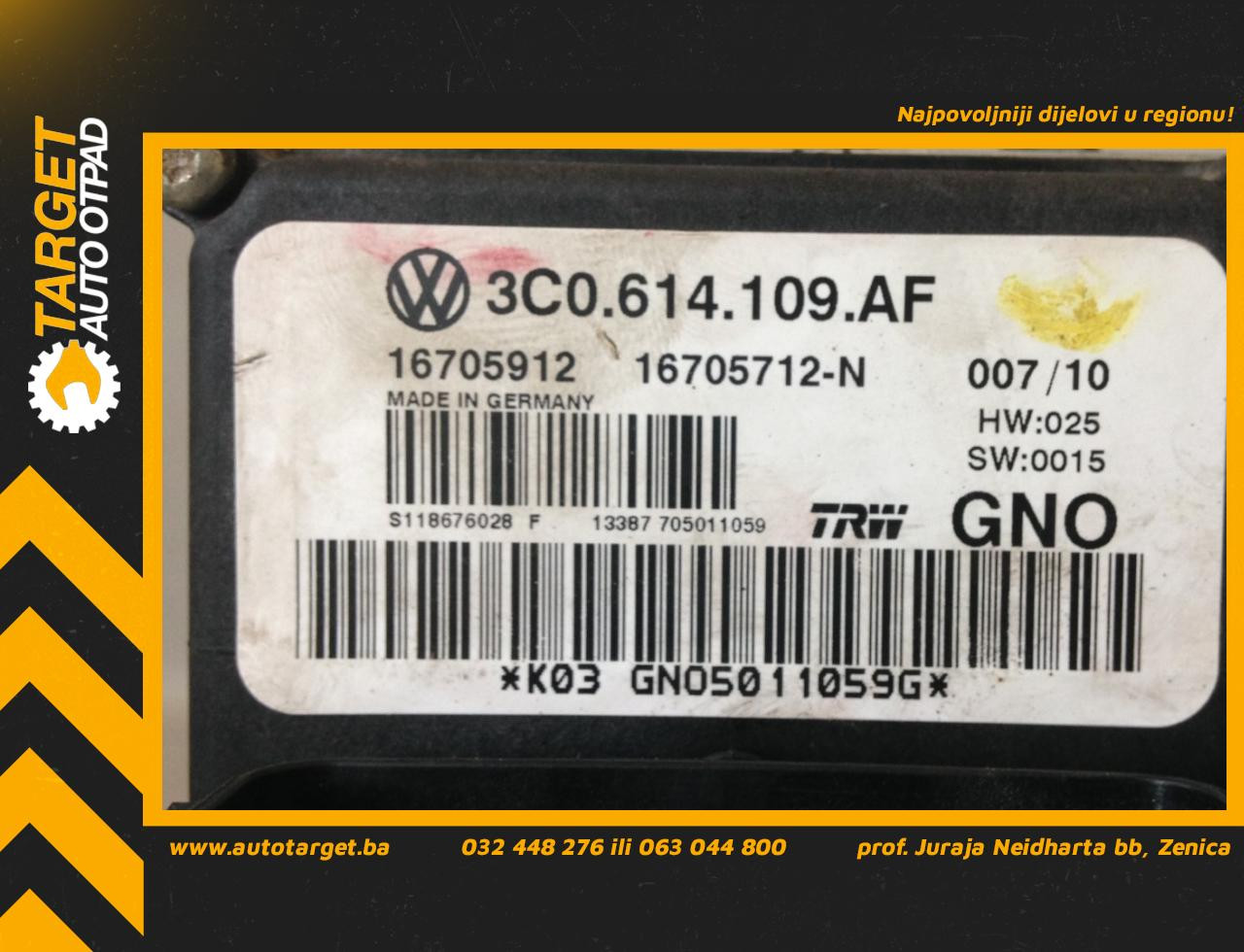 DIJELOVI ABS ELEKTRONIKA VW PASSAT B6 > 05-10 3C0614109AF